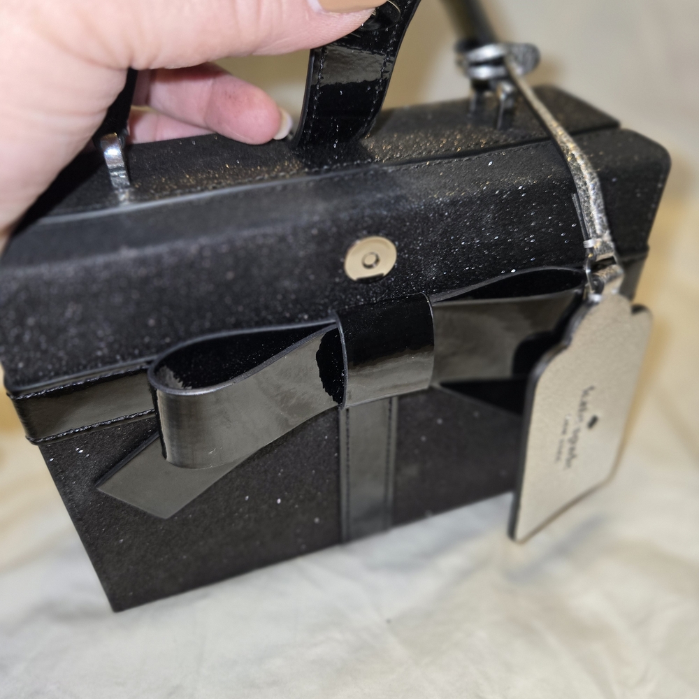 Kate Spade Black Glitter Handbag - Picture 4 of 10